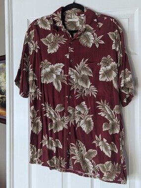 Moda Campia Moda Men's Button Down Hawaiian Shirt Medium